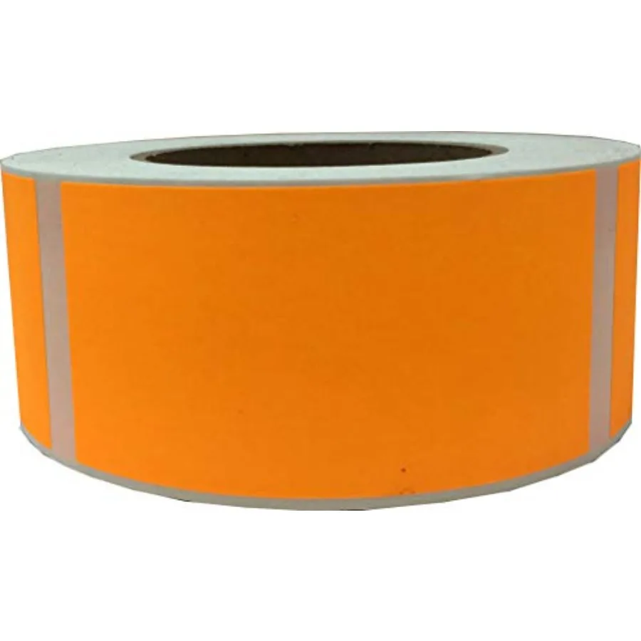 

Fluorescent Orange Color Coding Labels 2.5 x 3.5 Inch Adhesive Stickers 500 Total Labels Per Roll for Inventory Management Orga