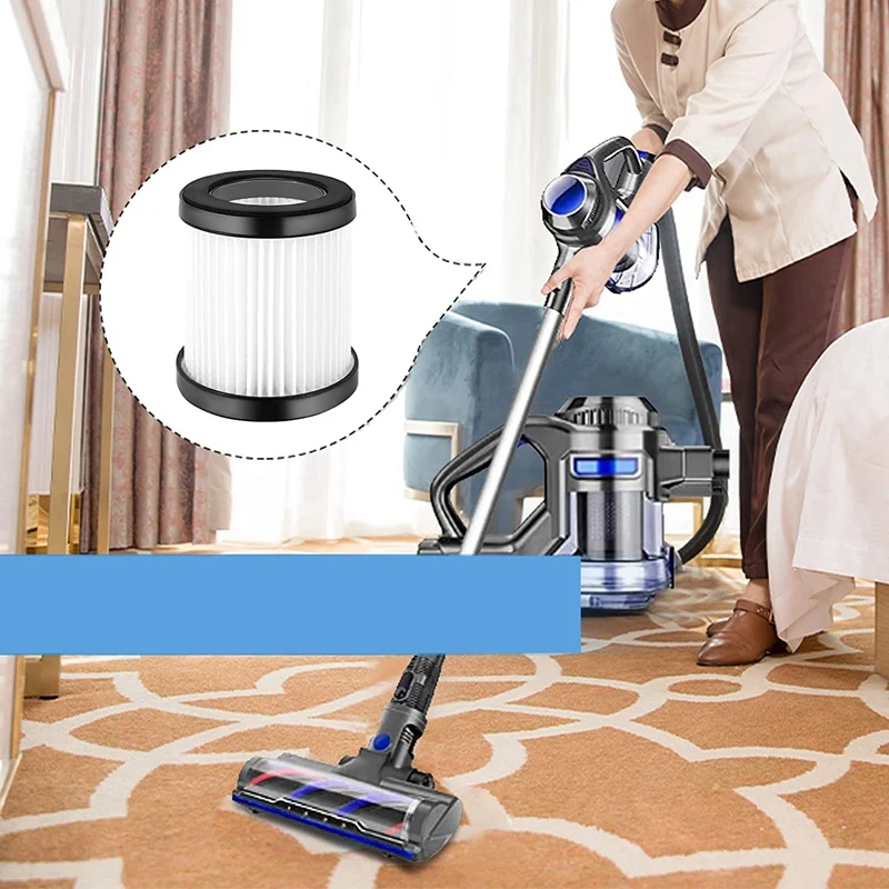 قطع غيار المكنسة الكهربائية لفلتر Hepa لـ MOOSOO XL-618A وGeemo G201 اللاسلكي المحمول