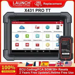 LAUNCH X431 PRO TT Car Diagnostic Tool OBD2 Scanner Full Systems ECU Coding Active Test VAG Guided DBScar VII ADAS Calibration