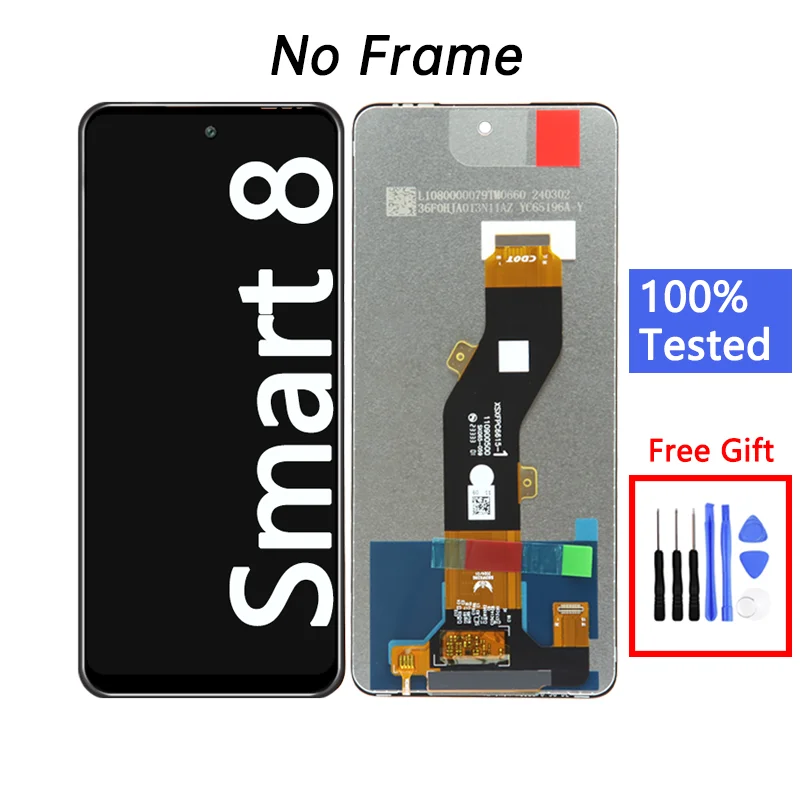 X6525 Display Lcds For Infinix Smart 8 Mobile Phone Lcd For lnfinix Smart 8 Phone Screen Replacement