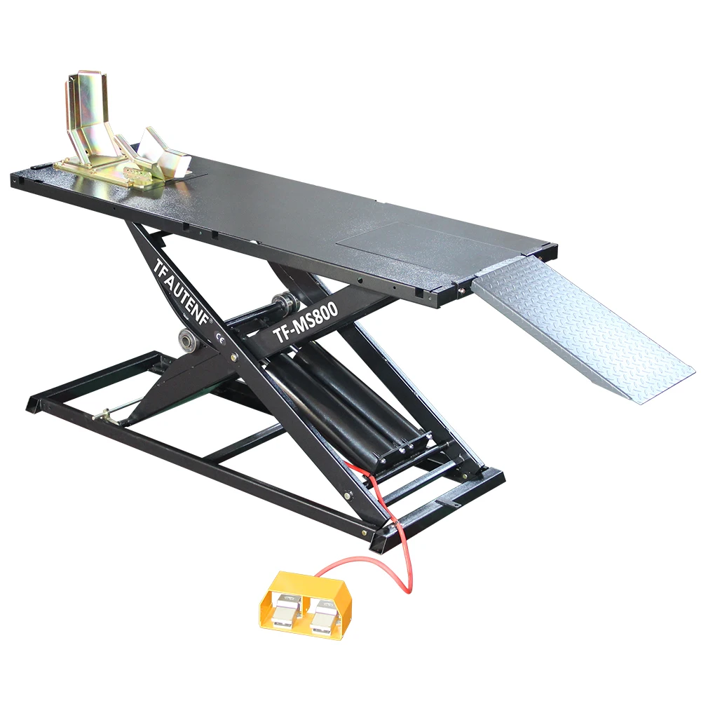 

800kg Lifting Capacity Pneumatic Motorcycle Scissor Lift Motorbike Lift