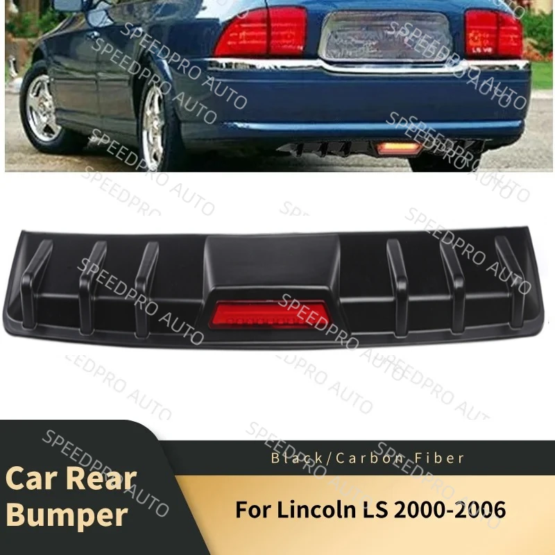 

Задний бампер автомобиля, диффузор, спойлер, плавник акулы, губа, задний стоп-сигнал для L-incoln LS 2000-2006, автомобильные чехлы из углеродного волокна