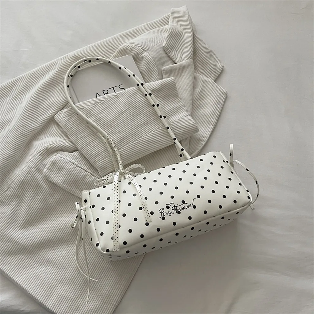 Handbag Casual Underarm Bag Crossbody Bag Polka Dot Convertible Bag For Hand Carry Shopping Dating