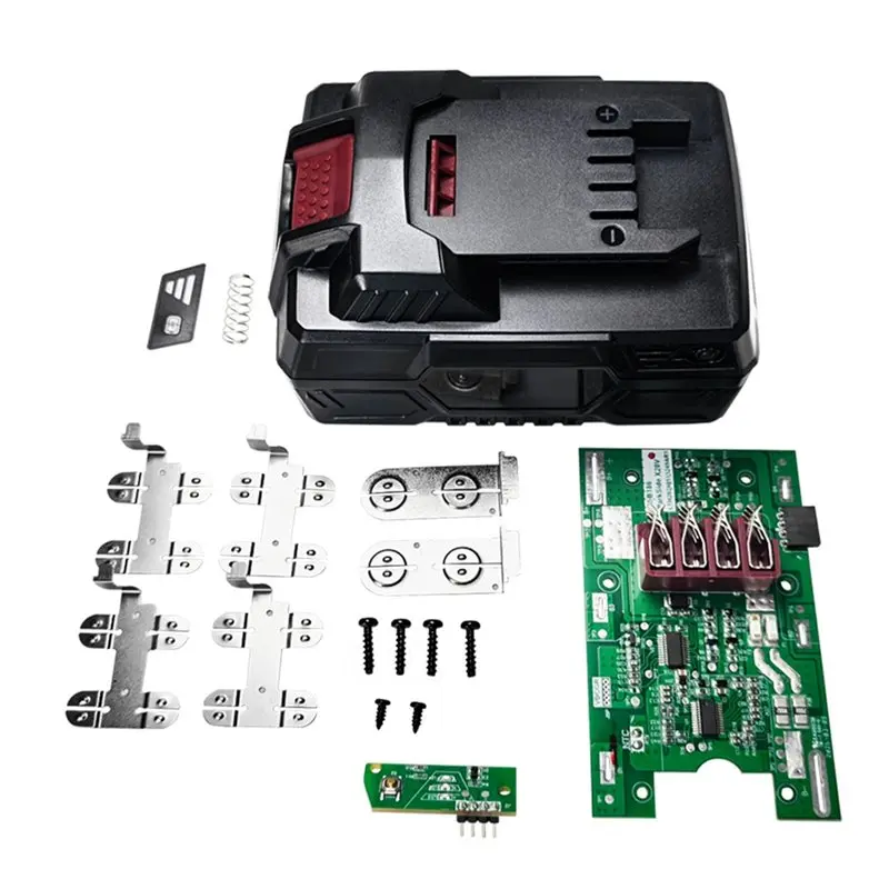FULL-10Core Battery Storage Box Case For PARKSIDE 18650 Power Tools For PARKSIDE PCB Charging Board Nickel Strips Set