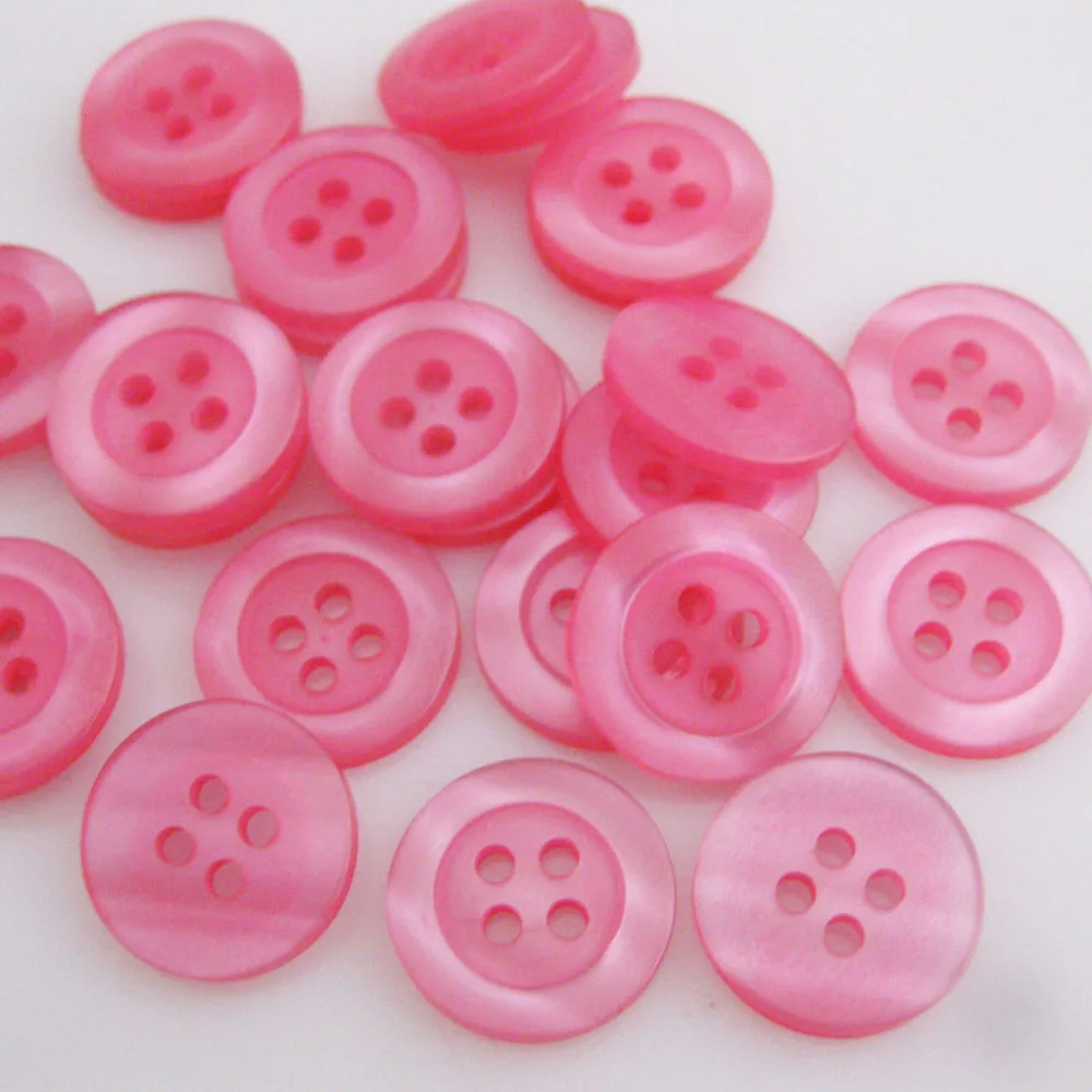 NBNVKW 50Pcs/Pack 4 Holes Round Shirt Buttons 3/5