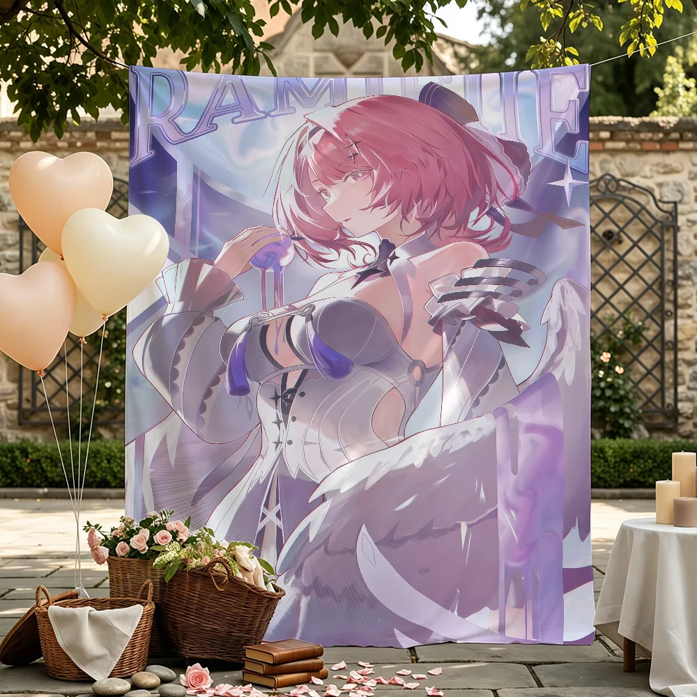 Remielle Dan Zenless Zone Zero flag Wall Decor For Garden Party Living Room Home Bedroom Outdoor Tapestry Banner
