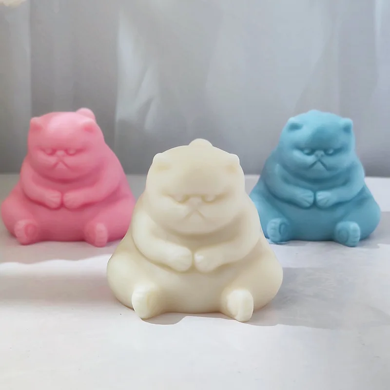 

Sitting Cat Candle Soap Silicone Mold 3D Animal Cake Chocolate Silicone Baking Mould