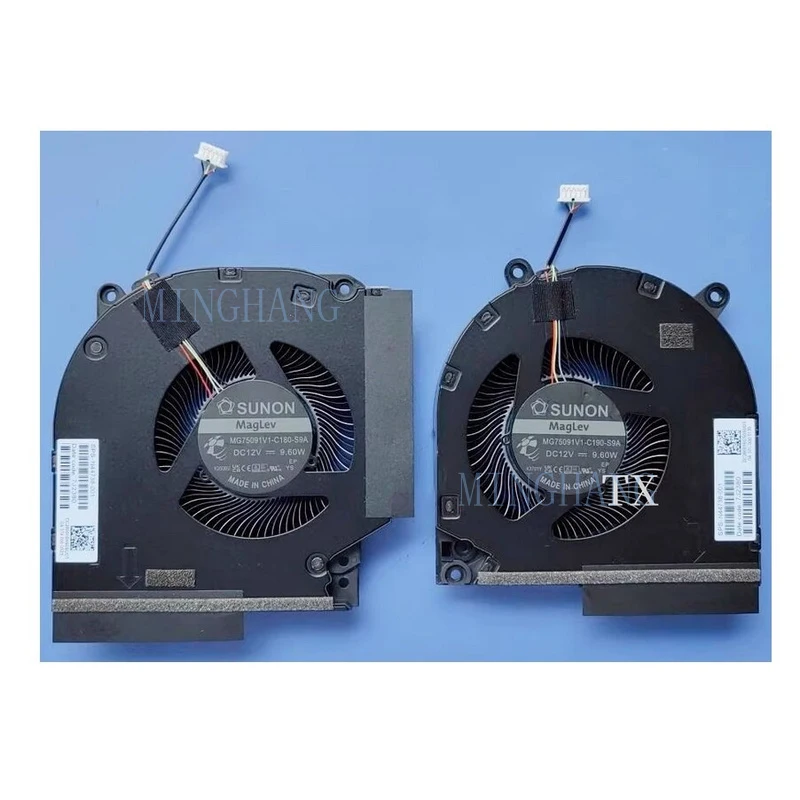 M   For HP VICTUS 9 16-R TPN-C169 CPU GPU Cooling Fan N44738-001 DC12V