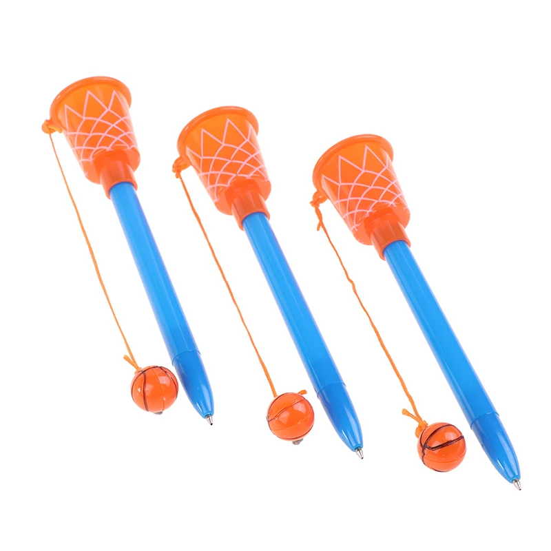 10 Pcs Basketbal Hoepel Pen Basketbal Met Blauw/Zwart Refill Kids Basketbal Nieuwigheid Pen Pen Pad Sport Party Gift voor Sport