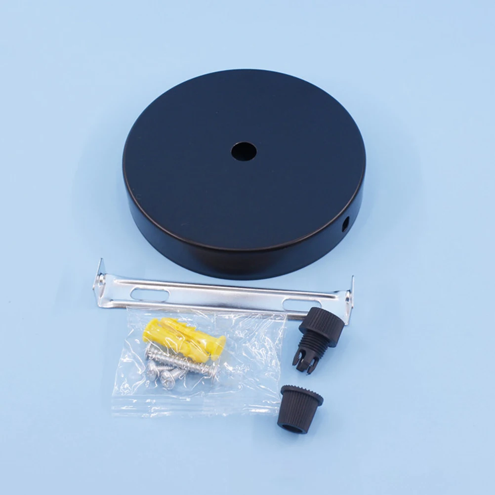 

1 Set Round Base Accessory Ceiling Cover Plate Iron Canopy Kit For Diy Lighting Fixture Mounting Pendant Light Bracket Craft