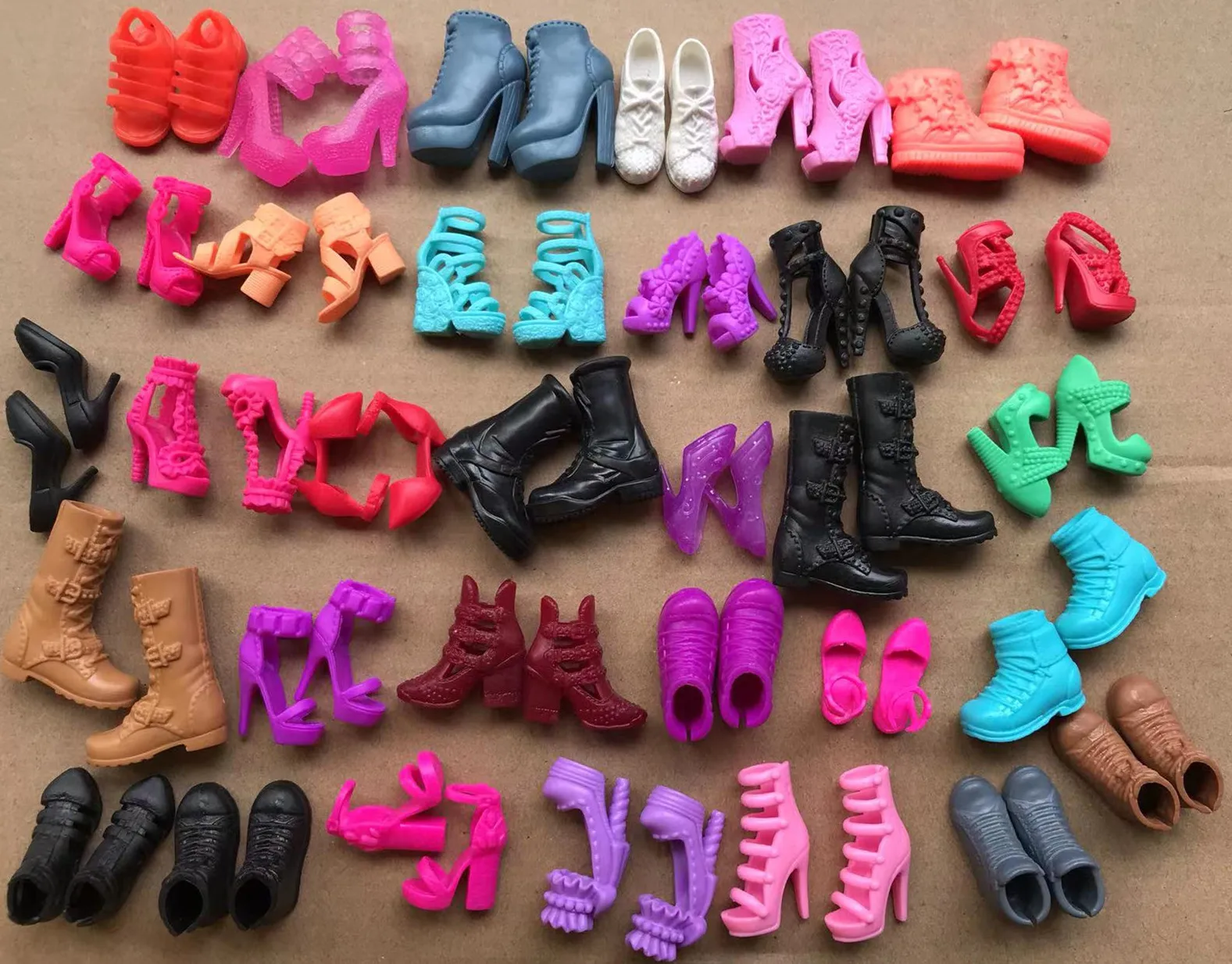 1/6 Doll Shoes Original Doll Boots Sandals Personality Doll Decors Princess Girl Doll Accessories Kids Gifts Toy Black Blue Red