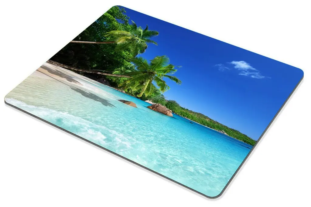 Hot-Selling Tropical Paradise Sunshine Beach Mouse Pads Gaming Mousepad Mouse Mat Keyboard Mats Desk Pad Mousepads 18x22cm