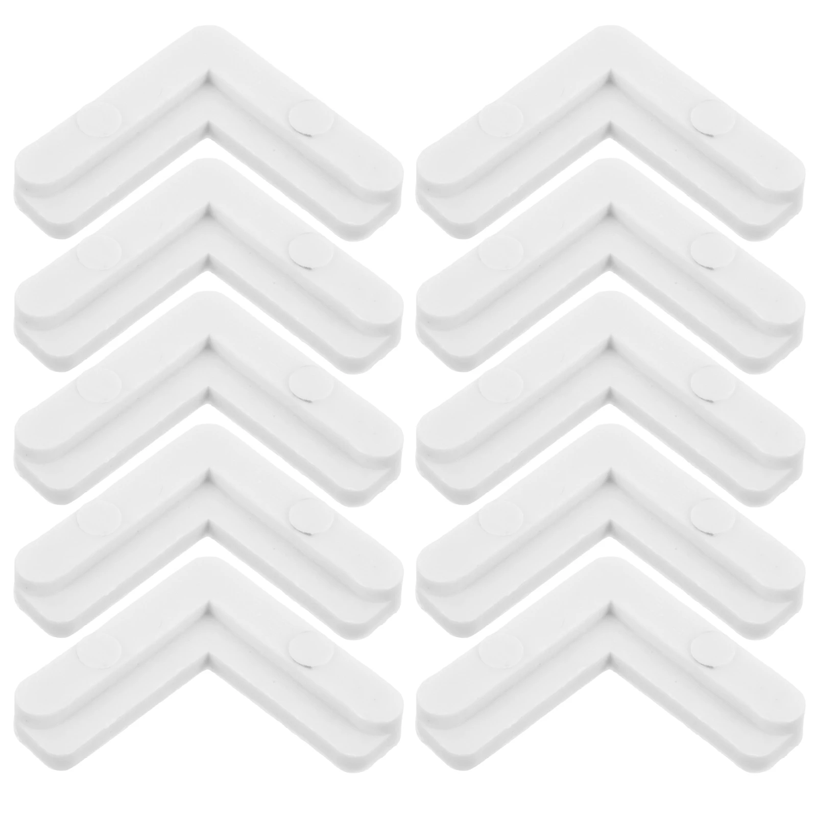 10 Pcs White 90 Degree Screen Frame Corners Plastic L Brackets Window Repair Kit Small Angle Braces Hardware Accessories