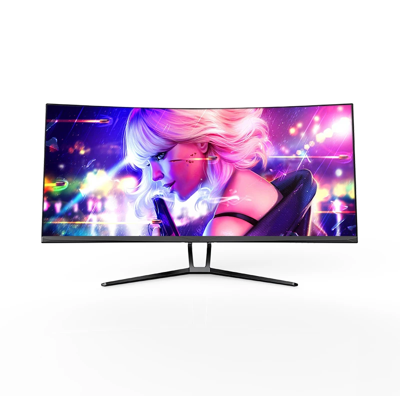 Extra wide viewing angle 35 inch 120hz curved led monit 4K