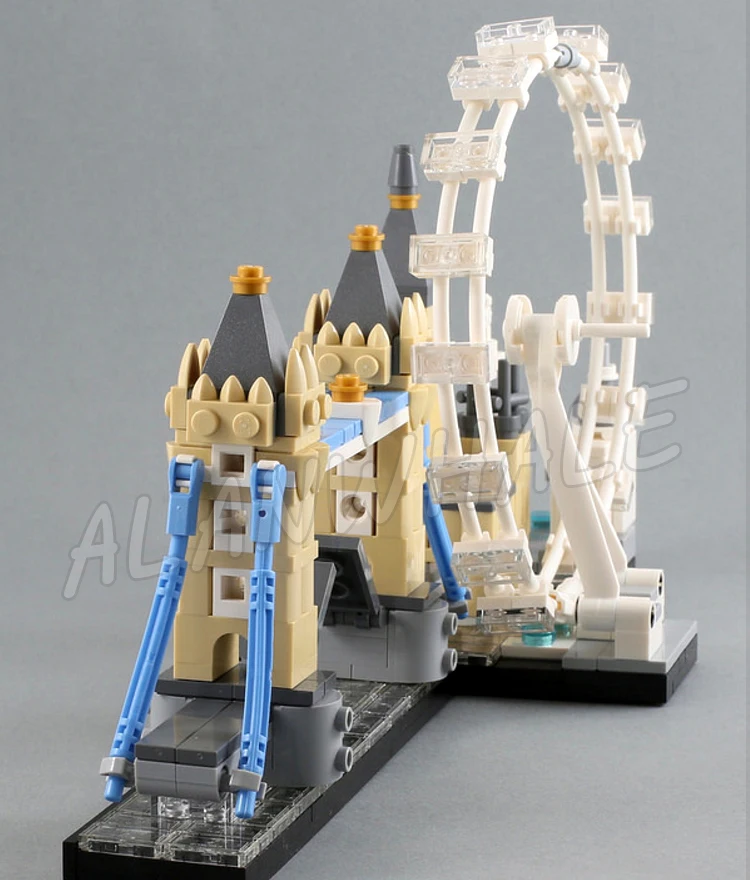 468 pièces Architecture horizon Collection London Elizabeth tour pont galerie 10678 blocs de construction jouets compatibles avec le modèle