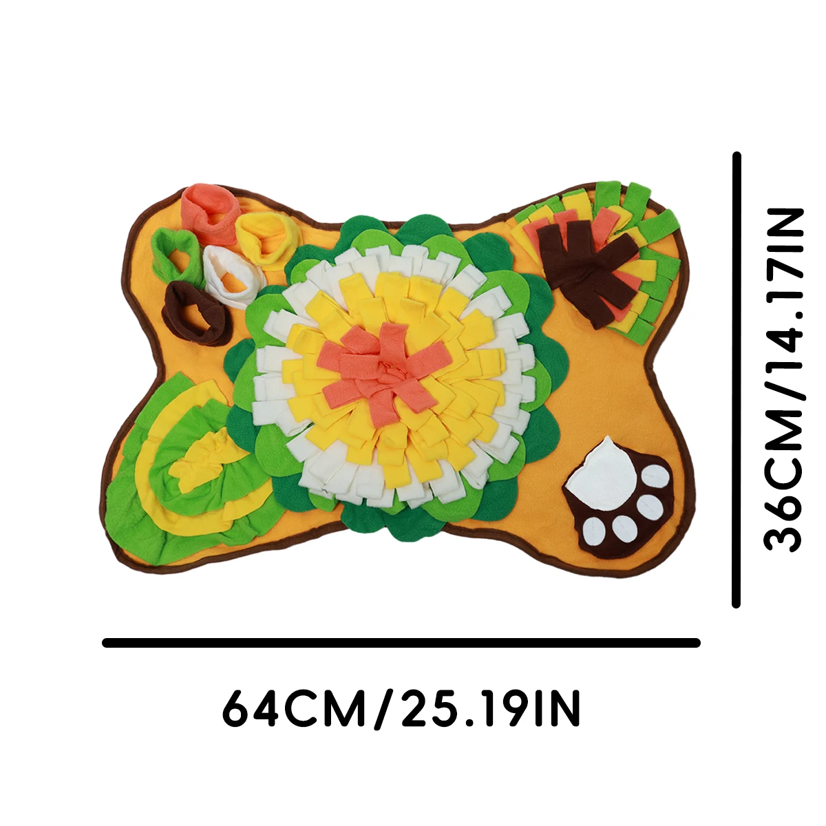 تتميز بساط نفخ الكلاب بتصميم على شكل عظمة يساعد على تدريب مهارات تعريف كلبك