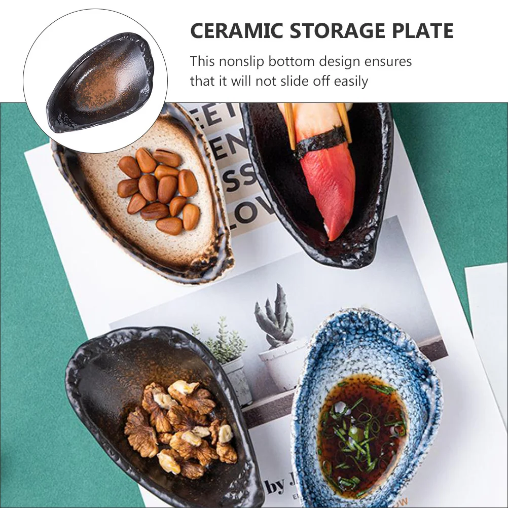 ceramic storage plate exquisite dipping bowl durable seasoning bowl dessert dish fruit bowl