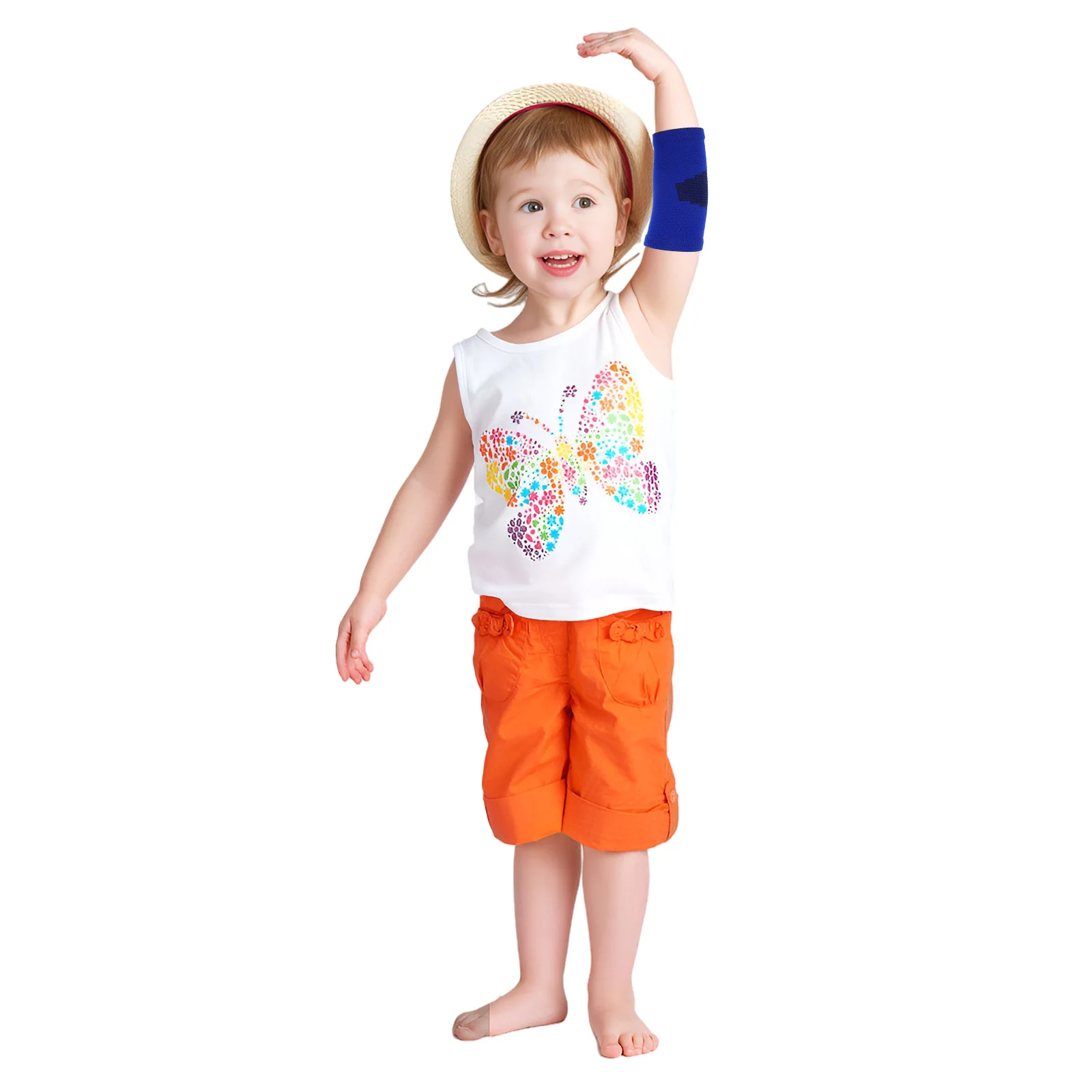 

Children Wrist Protector Elbow Pads Kids Knee Brace Compression Sleeve 2 Pairs Sports Protection Warmth Comfort Breathable