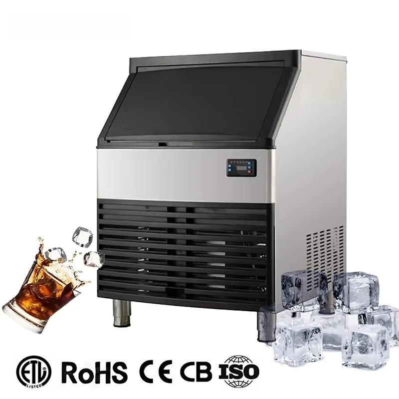 Industrial Space Saving 68kg 90kg 120kg 24Hours Cube Ice Making Machines of Different Size