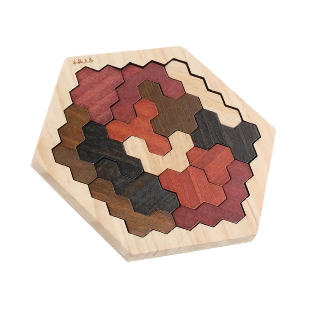 Jigsaw Montessori Puzzles Pattern Cognitive Challenges Wooden Geometry Puzzle Logical Thinking Interactive Jigsaw Puzzle Board