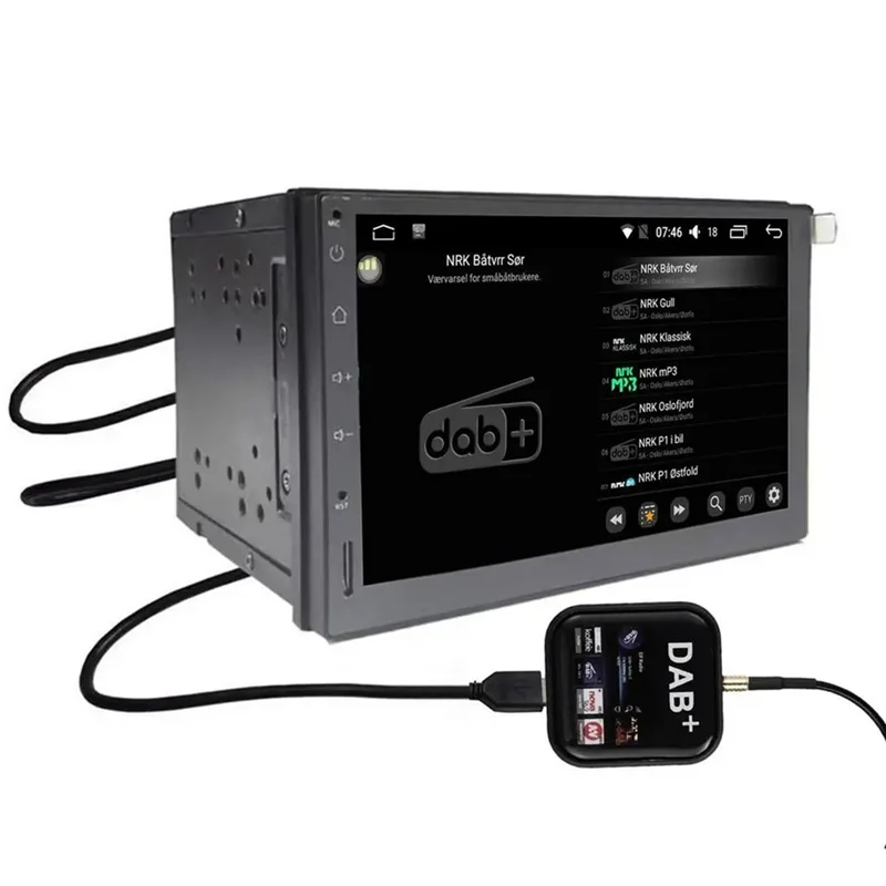 A29F-DAB + USB Android Autoradio Tuner Fenster Antenne Navigation APP Control Kit Universal DAB USB Dongle Digital