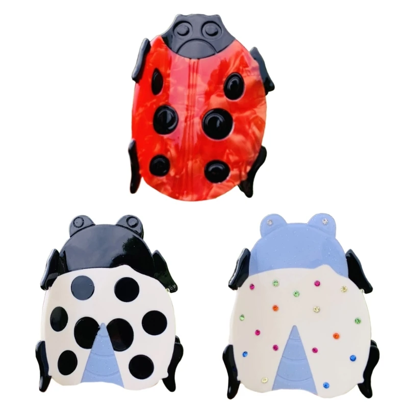 Ladybugs Orchids Clip Cartoon Hair Clamps Animals Hairpin for Girls Kids Teens Women Decoration