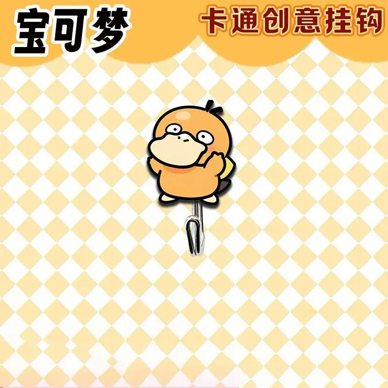 Cute and creative Pokémon-themed hooks for student dorms, bathrooms, and kitchen walls, no-drill adhesive hooks, fun gift view 4
