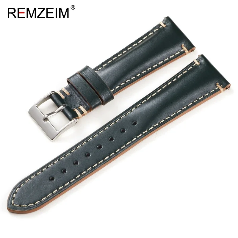 Retro Leather Watch Band Quick Release Calfskin Watch Strap Bracelet 20mm 22mm for Women Men Strap Watch Accessories