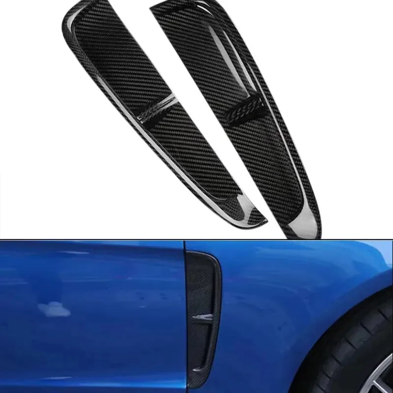 

Carbon Fiber For Porsche Panamera 971 2017+ 2PC Set Auto Fender Side Air Vent Side wind knife Outlet Cover body kit