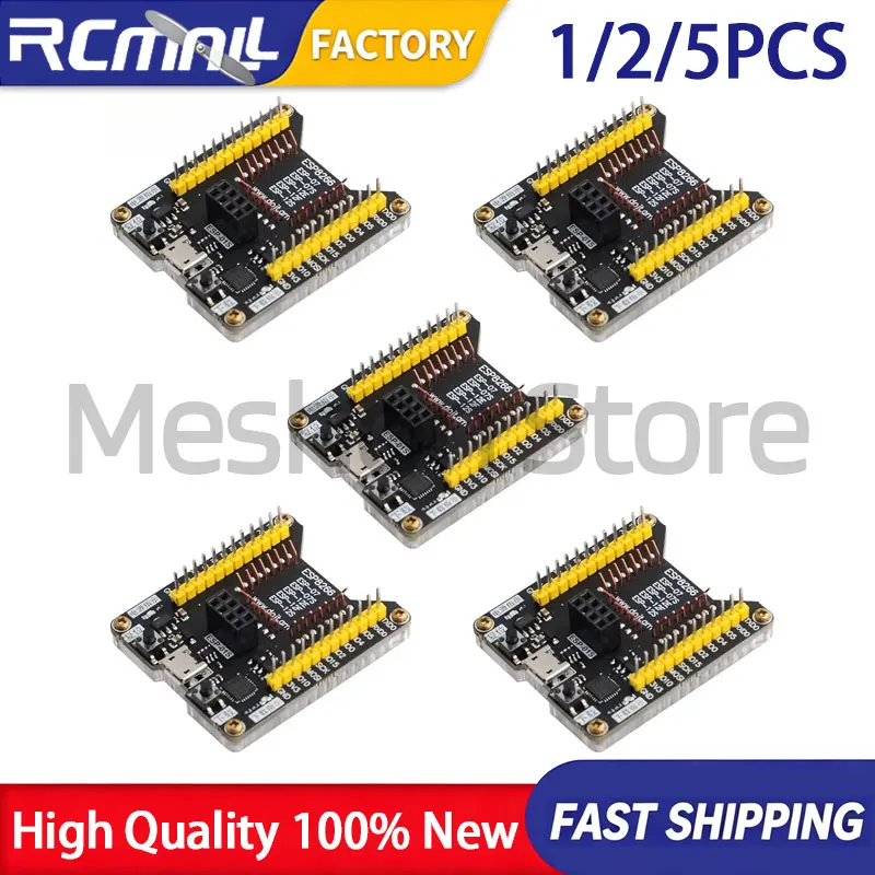 ESP8266 Burning Fixture Development Board Compatible with ESP-01S 07 12E 12F Micro USB Programmer Module Electronics Parts