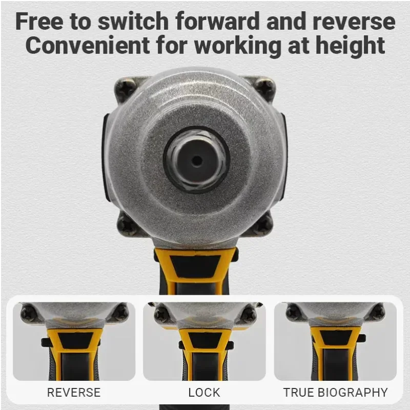 DEWALT DCF892 Brushless Electric 812N.m Wrench 1/2 Inch Cordless Impact Driver High Torque Three Speed Auto Repair Power Tools