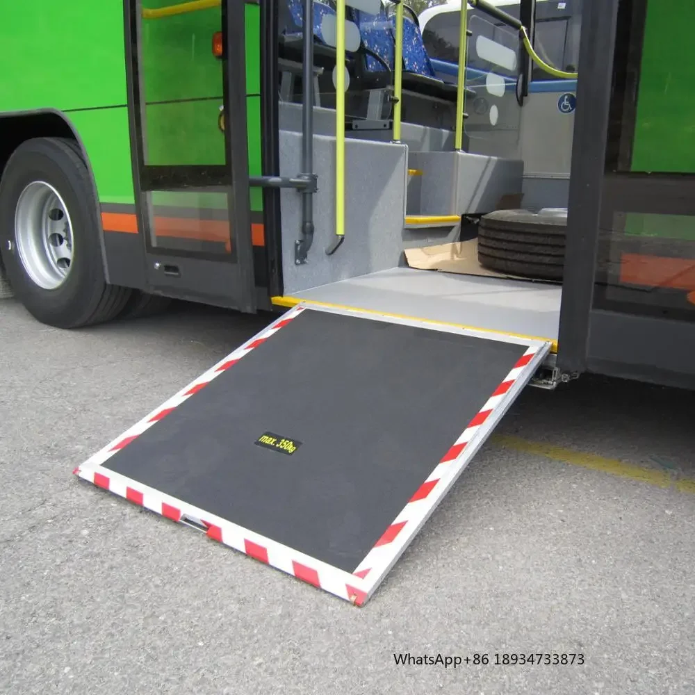 BRT Used EWR electric wheelchair slope ramp for low floor city bus with 350KG Loading