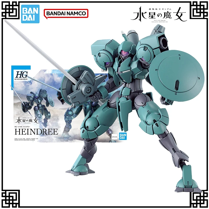 

В наличии, оригинальная модель Bandai Gundam, комплект HG 1:144 HEINDREE, фигурки героев, игрушки для детей, подарки, рождественские подарки