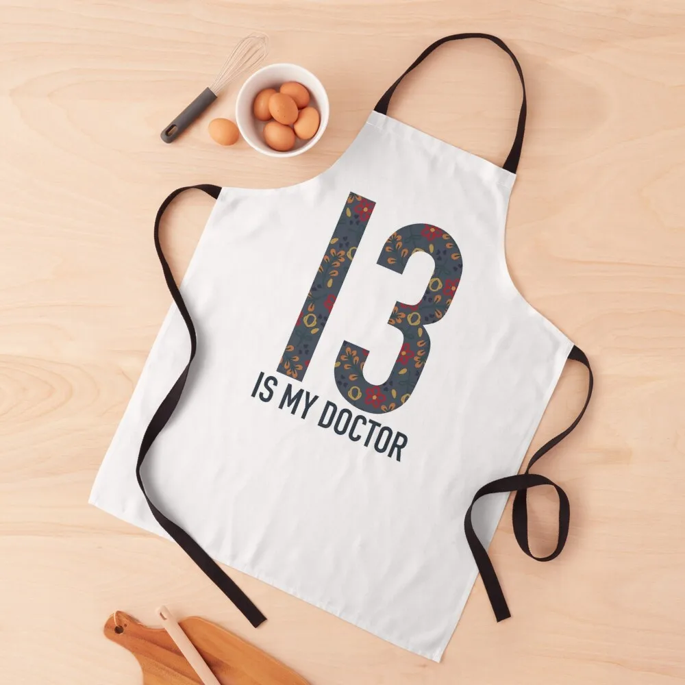 

13 Is My Doctor Floral Apron Waterproof Chef jacket men Apron