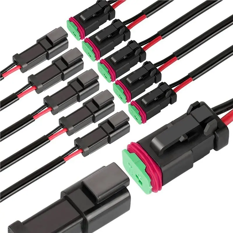 ABYN-12X 2 Pin DT Connector Waterproof Automotive Electrical Connector 16 AWG Male And Female Wire Connectors