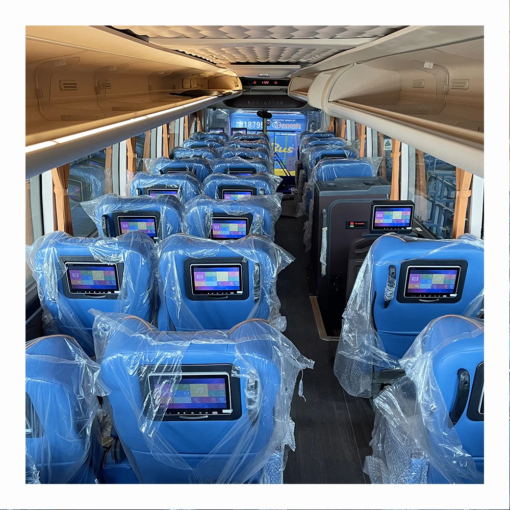 32G Android Bus Headrest Monitor 10.1 Multimedia Player Touch Screen Bluetooth Foldable Dashboard Bus Vehicle