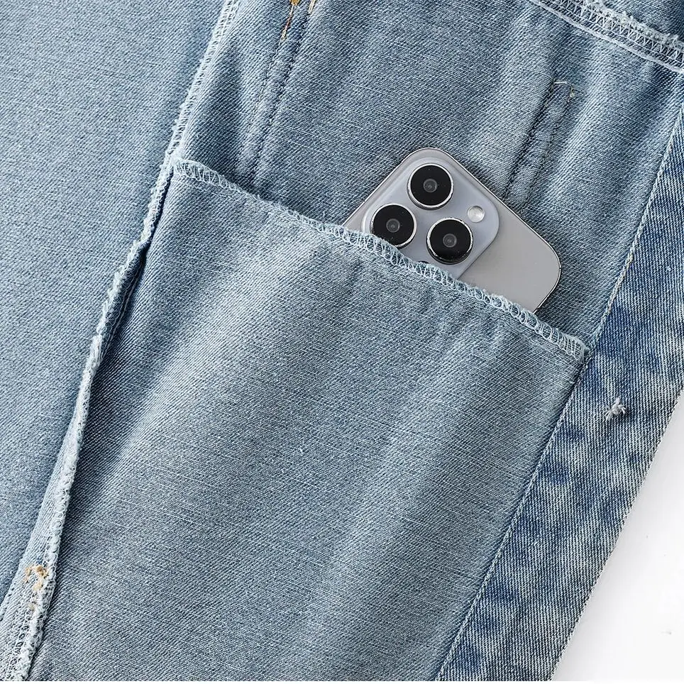 Retro Women's Short Denim Jacket Korean Version Versatile Patch Fabric Lace Long Sleeved Loose Jacket Spring Autumn New Top