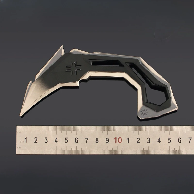 16cm/6.29in valorant luminoso vct garra faca jogo brinquedo periférico espada armas modelo faca de comando tático meninos presentes ornamentos