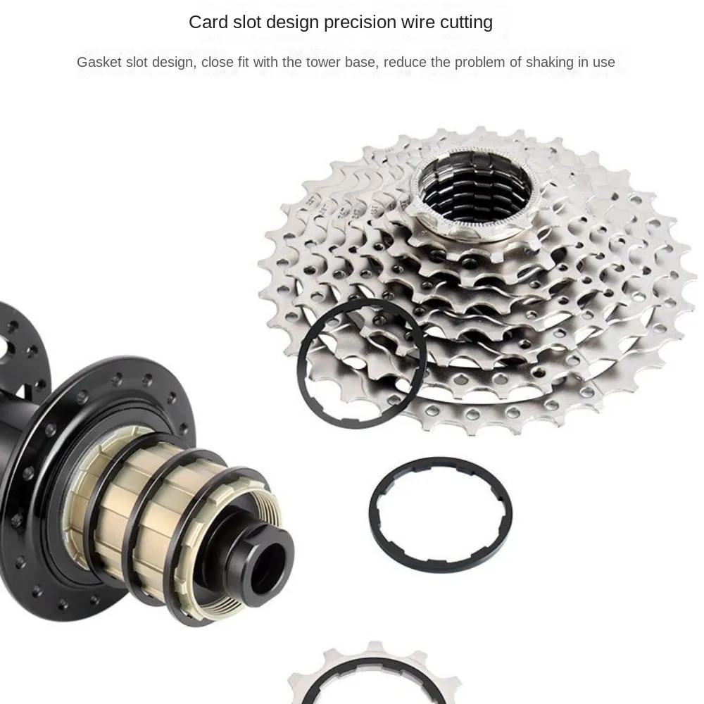 

Bicycle Hub Washer Aluminum Alloy Road Bike Bike Flywheel Hub Spacers 1/1.5/1.85/2/2.18/2.35mm MTB Bottom Bracket Spacers
