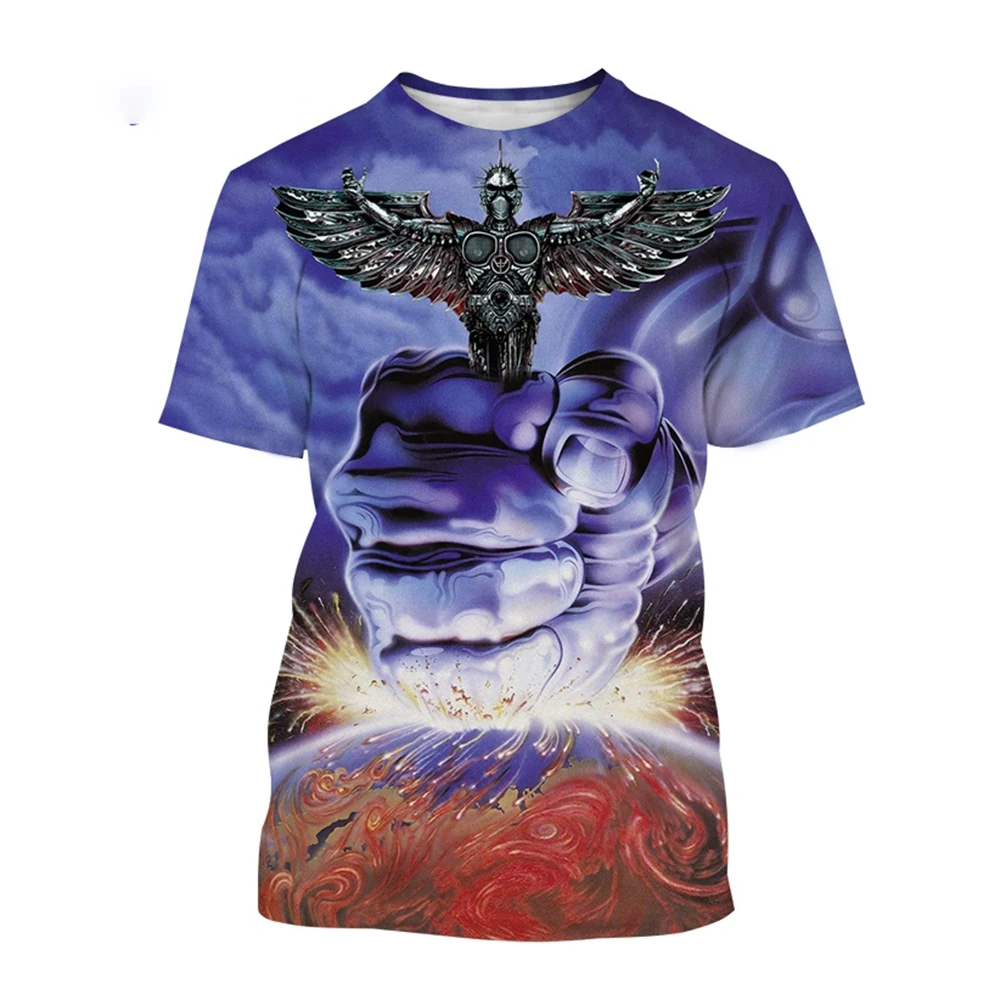 Summer fashion trend 3D printed printed pattern T-shirt round neck casual and comfortable hip-hop street style T-shirt image 6
