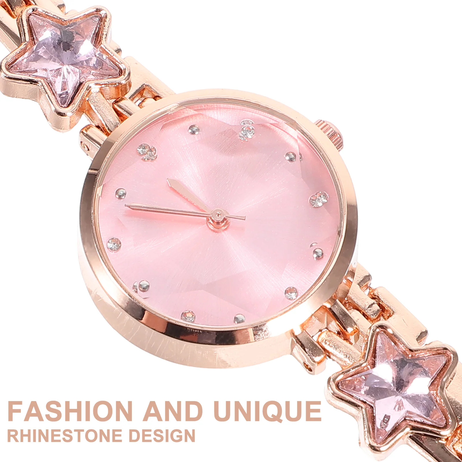 Fashion Women Watch Quartz Wristwatch Delicate Waterproof Accessories Precise Timekeeping Rhinestone Design Long Lasting Durable