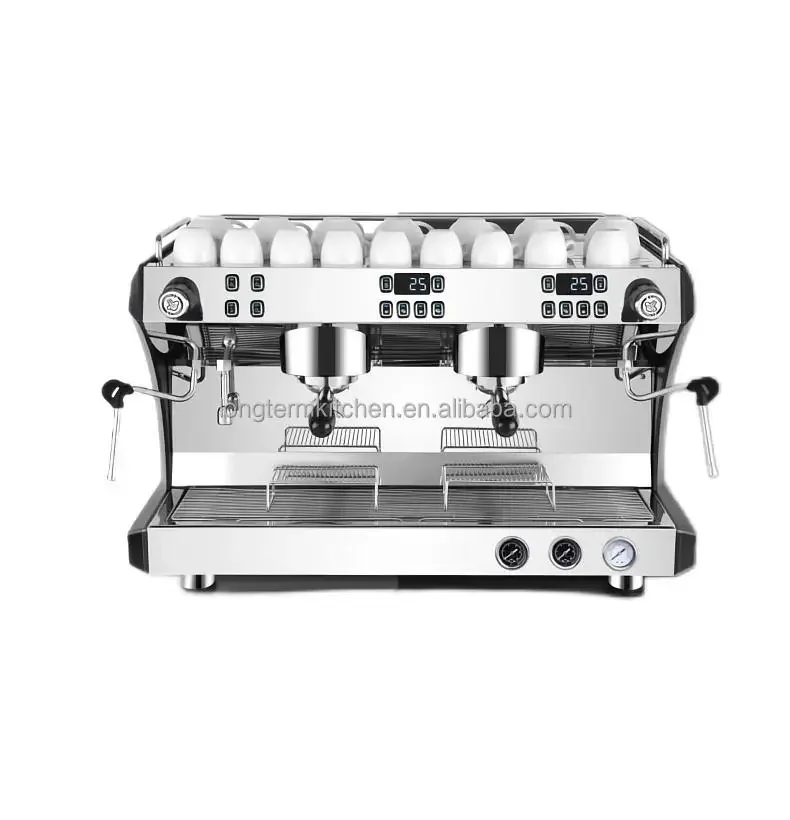 Factory Wholesale Single Double Handle Stainless Steel Commercial Espresso Coffee Making Machine For Sale