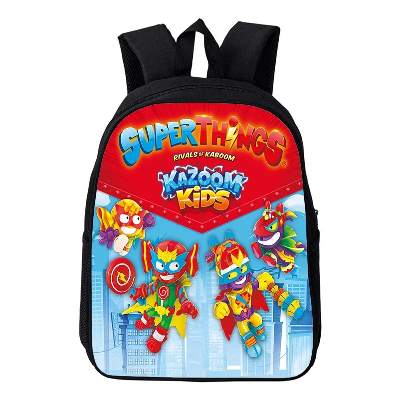 Superzings Backpack for Boy Girl Kids SuperThings Kindergarten Bag Mochila Children Game Kazoom School Bags Zip Bookbag