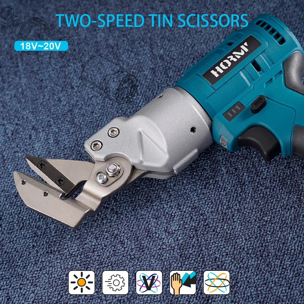 Cesoie elettriche per stagno a due velocità Hormy 12V, taglio da giardinaggio alimentato al litio, compatibili con batterie Makita