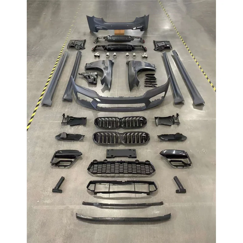 High Quality Exterior Modified Body Kit Front Grille Bumper Exhaust Pipes Coupler Replacement Parts Fit For 5 Series G30 G38