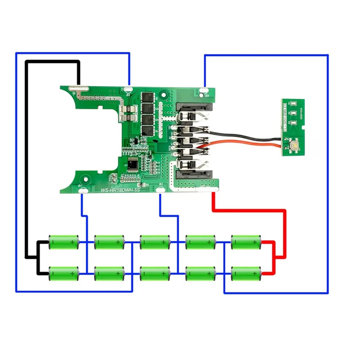 A83Z DCB180 Lithium Battery Box Plastic Case PCB Protection Circuit Board for 18V 20V Li-Ion Battery Housings Shell
