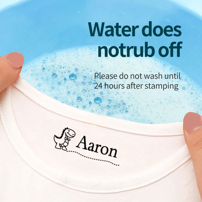 Personalized Name Stamp for Kids - Waterproof School Label 5