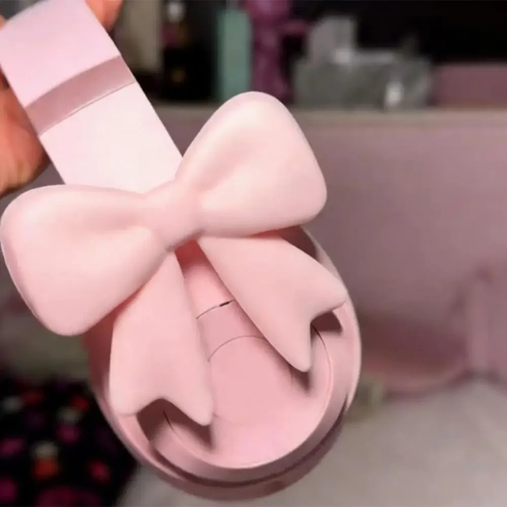 High Quality 3D Bows Bow Headphone Accessories Clip On Reusable Headset Attachment Silicone Cute Earphone Decor For Friend Gift