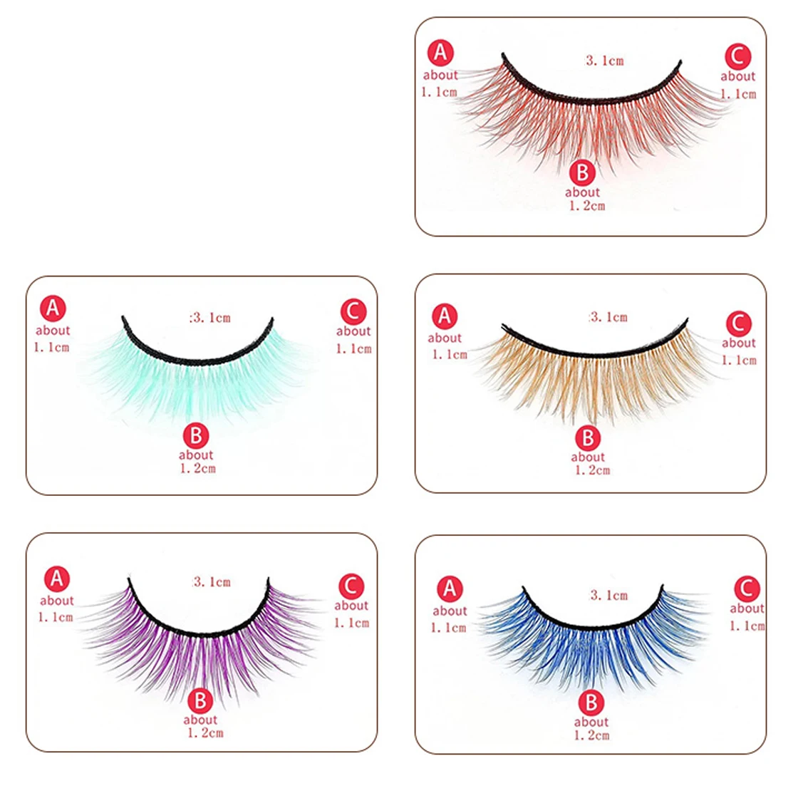 1 paio Land of the lustring Anime Cosplay Eyelash Houseki no Kuni Diamond fosphophyllite Antarcticite uomo donna ciglia colorate