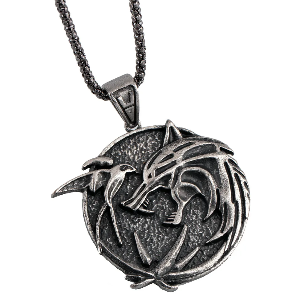 New The Wizard Swallow Pendant Necklace for Geralt with a Demon Hunter 3 Figure TV Peripheral Necklace jewelry